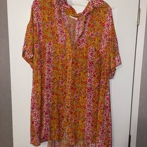 Vibrant Floral Mini Dress